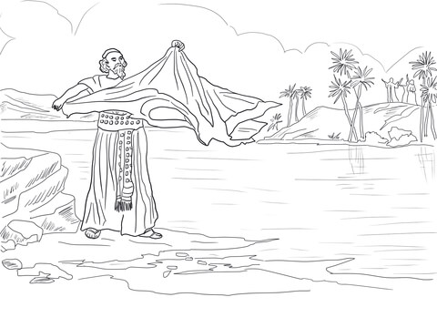 Elijah'S Mantle Coloring Page